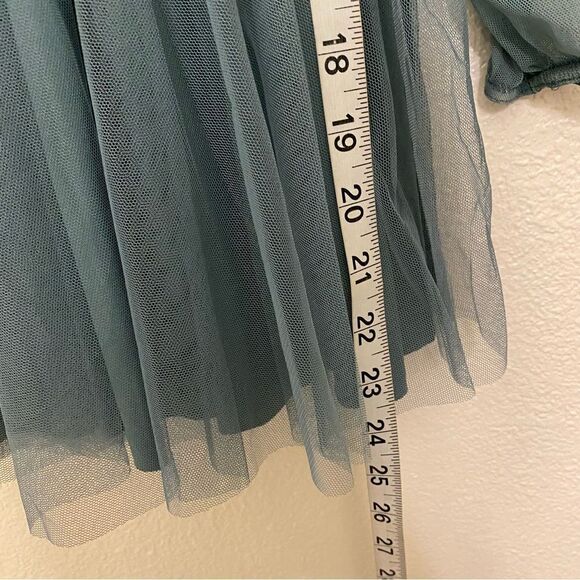 Weissman Dance Costume sage green tulle tutu appliqué Hear You Me 12524 IC 7/8 - Picture 7 of 10